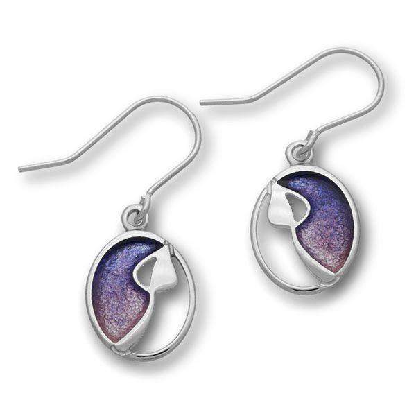 Silver & Enamel Ortak Verona Earrings EE344-Ogham Jewellery