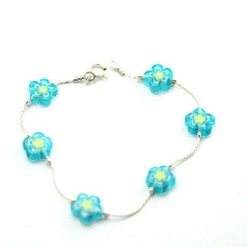 Silver Flower Bracelet- 5-3-Ogham Jewellery