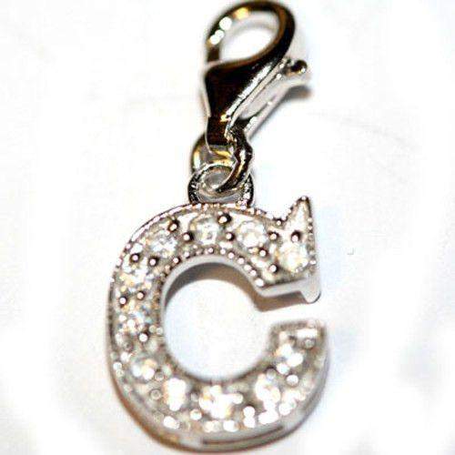 Silver Letter Charm - Initial C-Ogham Jewellery