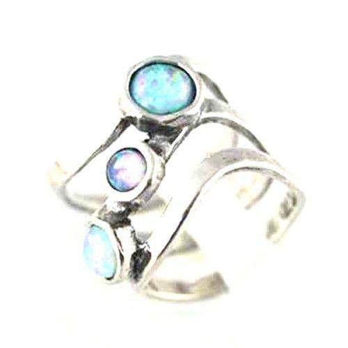 Silver & Opaline Designer Ring Z10159-Ogham Jewellery