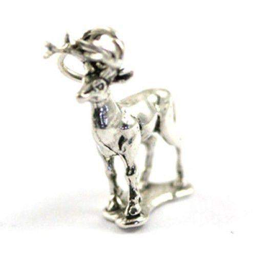 Silver Stag charm - C1029-Ogham Jewellery