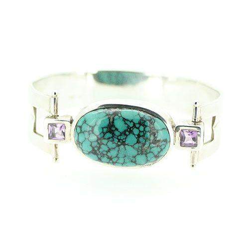 Mens sterling silver turquoise cuff bracelets outlet