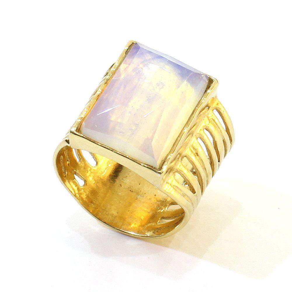 Silver with Vermeil Gold Plate Ring GP35-Ogham Jewellery
