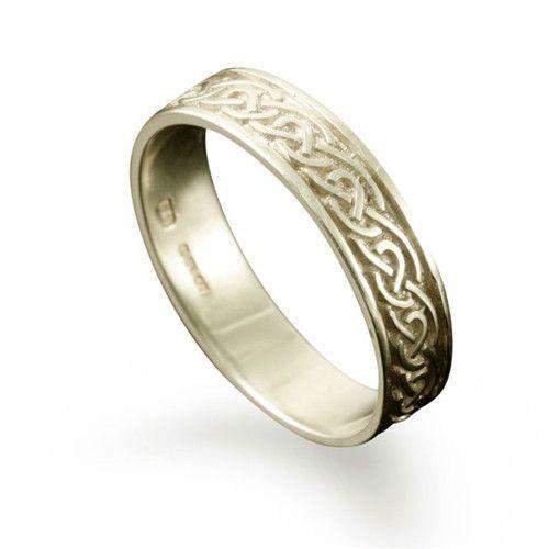 St Ninian&#39;s Isle Celtic Ring - Various Metals - Shetland R121 - Size R-Z-Ogham Jewellery