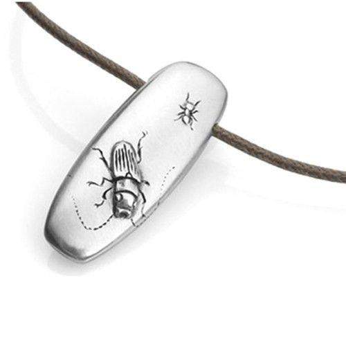 Sterling Silver Beetle Pendant-Ogham Jewellery