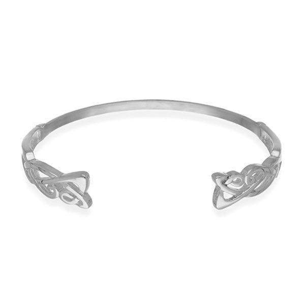 Sterling Silver Celtic Bangle - Ortak BG3-Ogham Jewellery