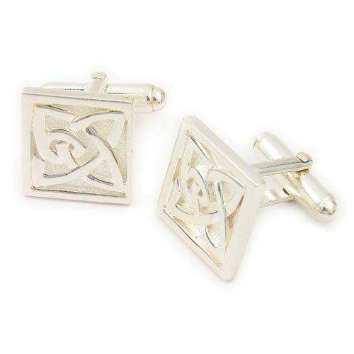 Sterling Silver Celtic Cufflink - CL285-Ogham Jewellery