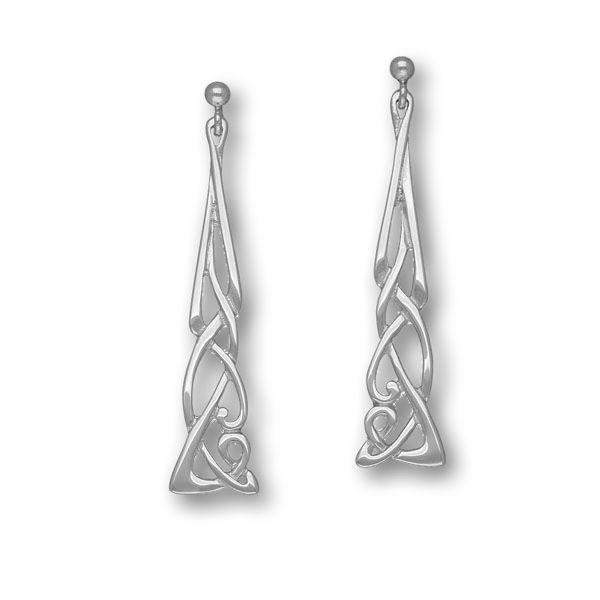 Sterling Silver Celtic Earrings - E329-Ogham Jewellery