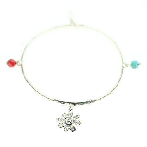 Sterling Silver Designer Bangle-B5381-Ogham Jewellery