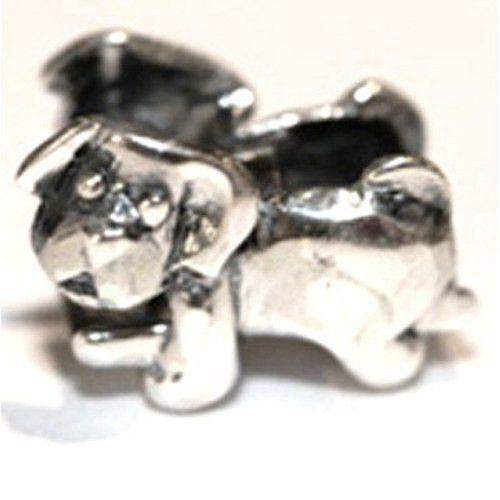 Sterling Silver Dog Charm Bead-Ogham Jewellery