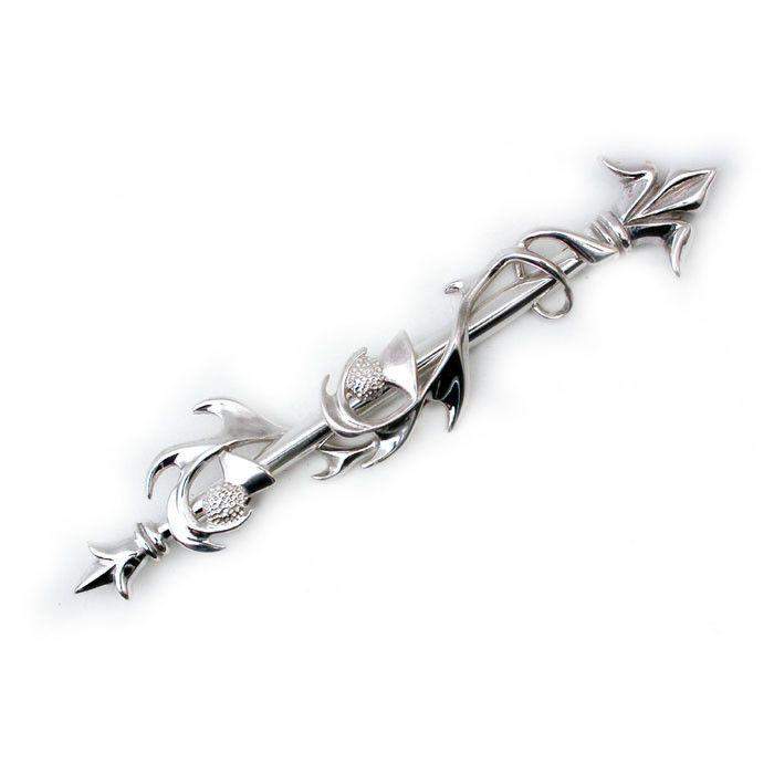 Sterling Silver Kilt Pin - 870K-Ogham Jewellery