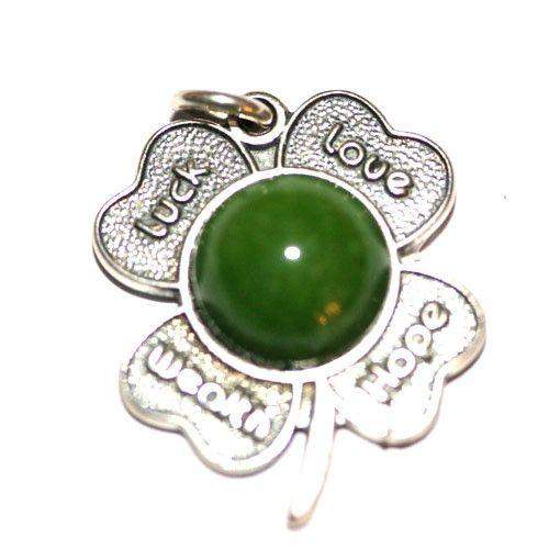 Sterling Silver Lucky Clover Charm -SHC45055-Ogham Jewellery