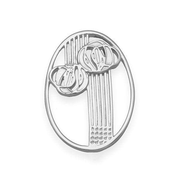 Sterling Silver Mackintosh Brooch- B584 ORT-Ogham Jewellery