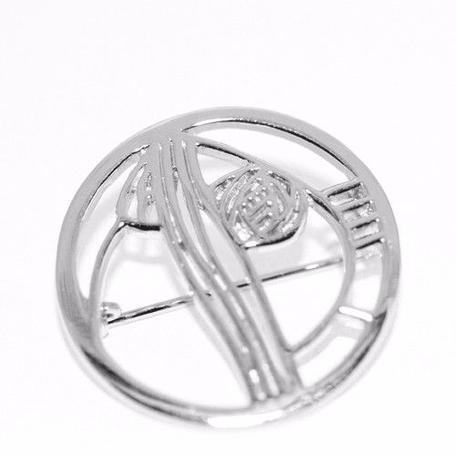 Sterling Silver Mackintosh Brooch -B710-Ogham Jewellery