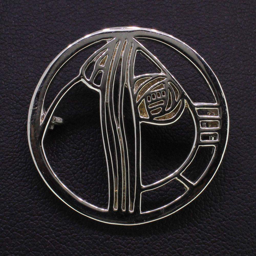 Sterling Silver Mackintosh Brooch -B710-Ogham Jewellery