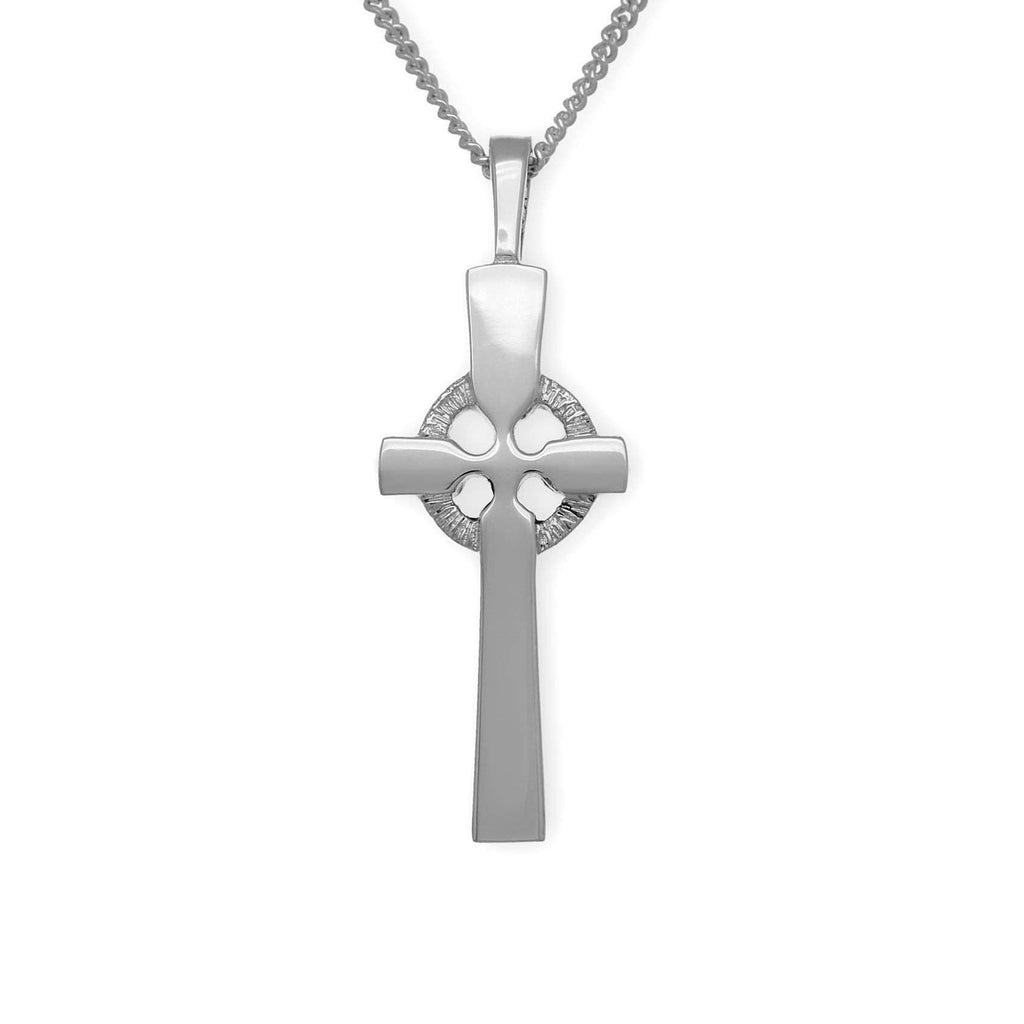 Sterling Silver or 9 cara Yellow Gold Celtic Cross- P62 ORT-Ogham Jewellery