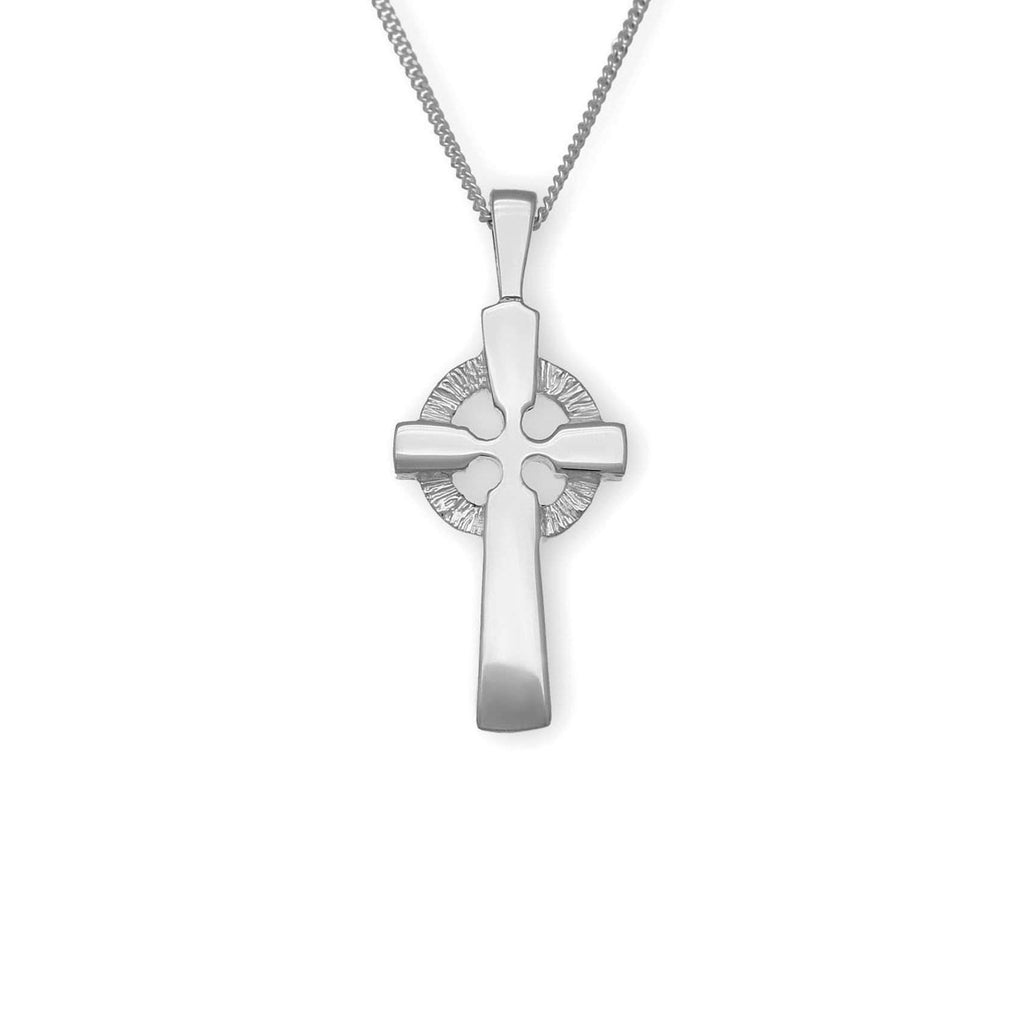 14k Yellow Gold Solid Celtic Cross Charm Pendant - Walmart.com