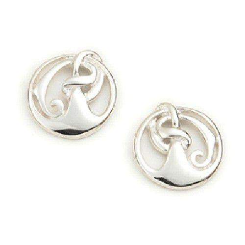 Sterling Silver or 9ct Gold Celtic Earrings - E558-Ogham Jewellery