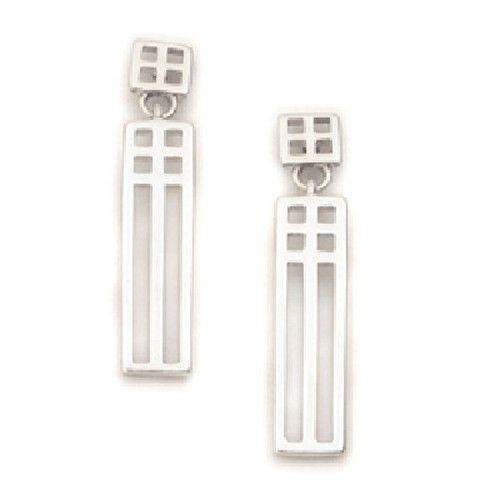 Sterling Silver or 9ct Gold Earrings E631-Ogham Jewellery