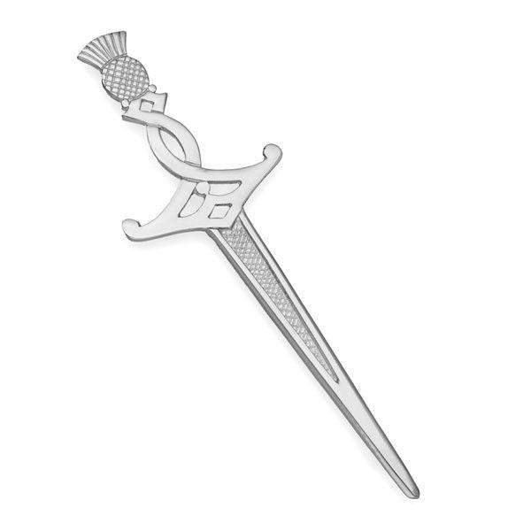Sterling Silver or 9ct Gold Kilt Pin - B145 ORT-Ogham Jewellery