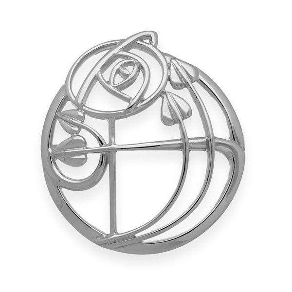 Sterling Silver Charles Rennie Mackintosh Dainty Drop Earrings | Handmade in Orkney