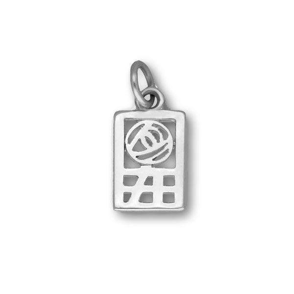 Sterling Silver or 9ct Gold Rennie Mackintosh Charm - C181-Ogham Jewellery