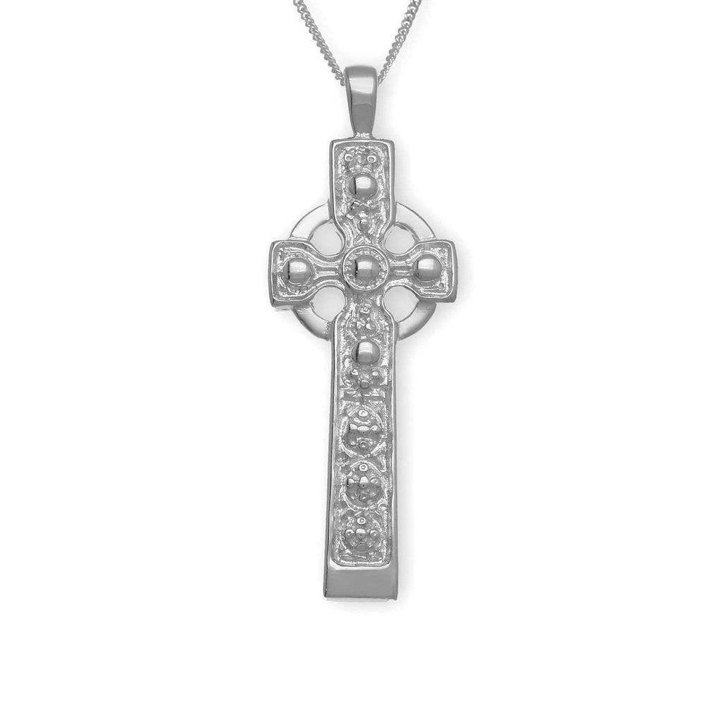 Sterling Silver or Gold Celtic Cross- P168 ORT-Ogham Jewellery