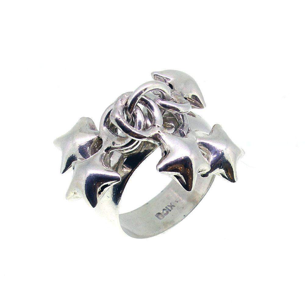 Sterling Silver Star Ring - R07-Ogham Jewellery