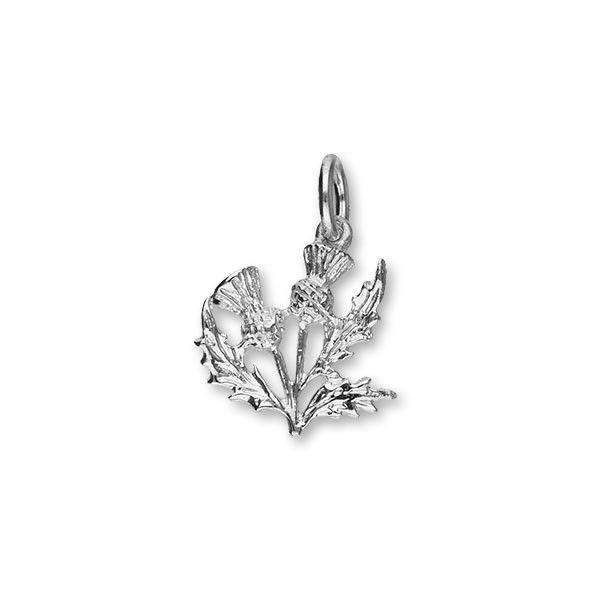 Sterling Silver Thistle Charm - C14 ORT-Ogham Jewellery