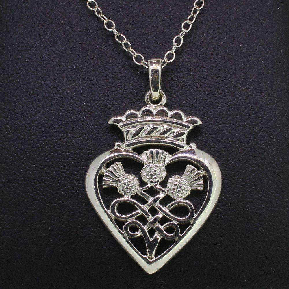 Sterling Silver Thistle Pendant - P162 ORT-Ogham Jewellery