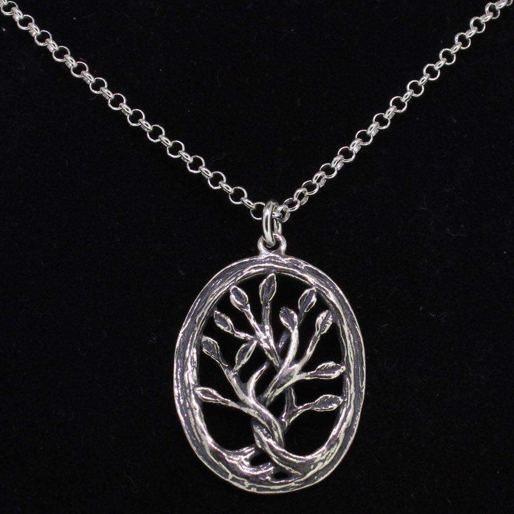 Sterling Silver Tree Of Life Pendant N9229-Ogham Jewellery