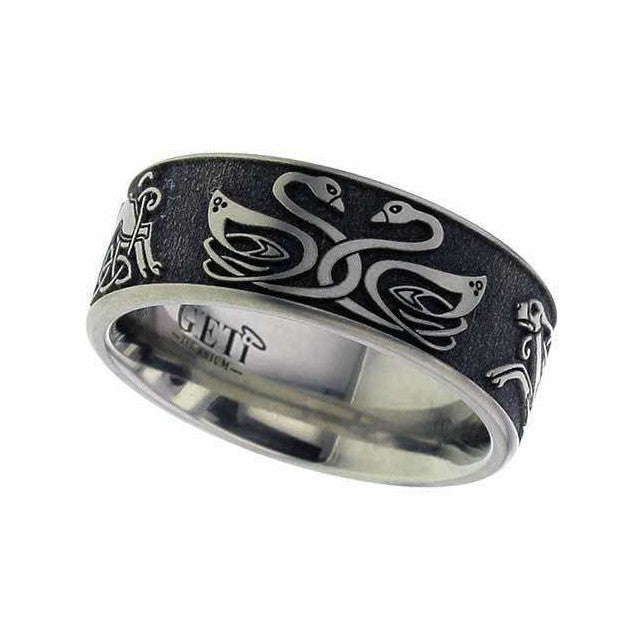 Swan Titanium Ring - 2226CDS