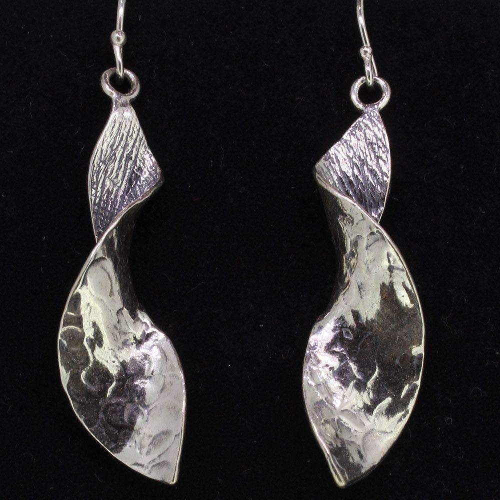 Tamir Zuman Silver Drop Earrings E9106-Ogham Jewellery