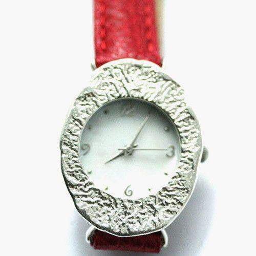 Tamir Zuman Sterling Silver Watch - W6888 Oval-Ogham Jewellery