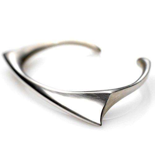 Thorn Mens Silver Bangle-Ogham Jewellery