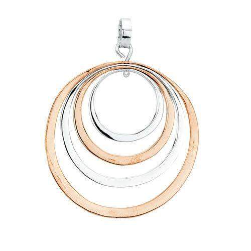 Tianguis Jackson Silver &amp; Copper Pendant P0423-Ogham Jewellery