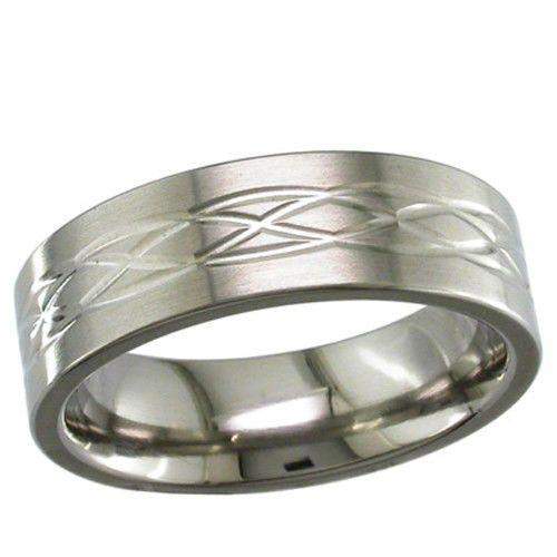 Titanium Celtic Knot Wedding Ring - T017-Ogham Jewellery