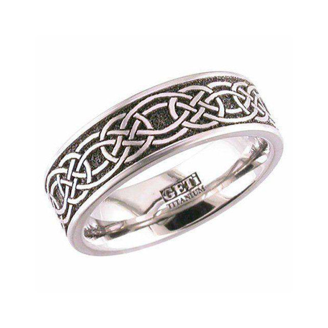 Titanium Celtic Knotwork Ring - 2226CLK1