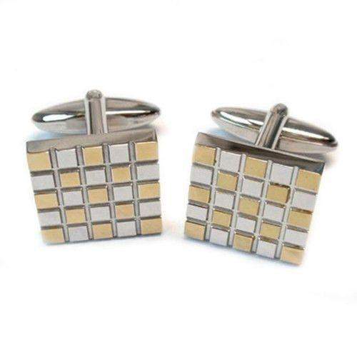 Titanium Square Cufflinks-Ogham Jewellery