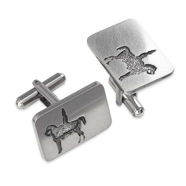Duke of Wellington Silhouette Cufflinks - TRCL513 Celtic Art
