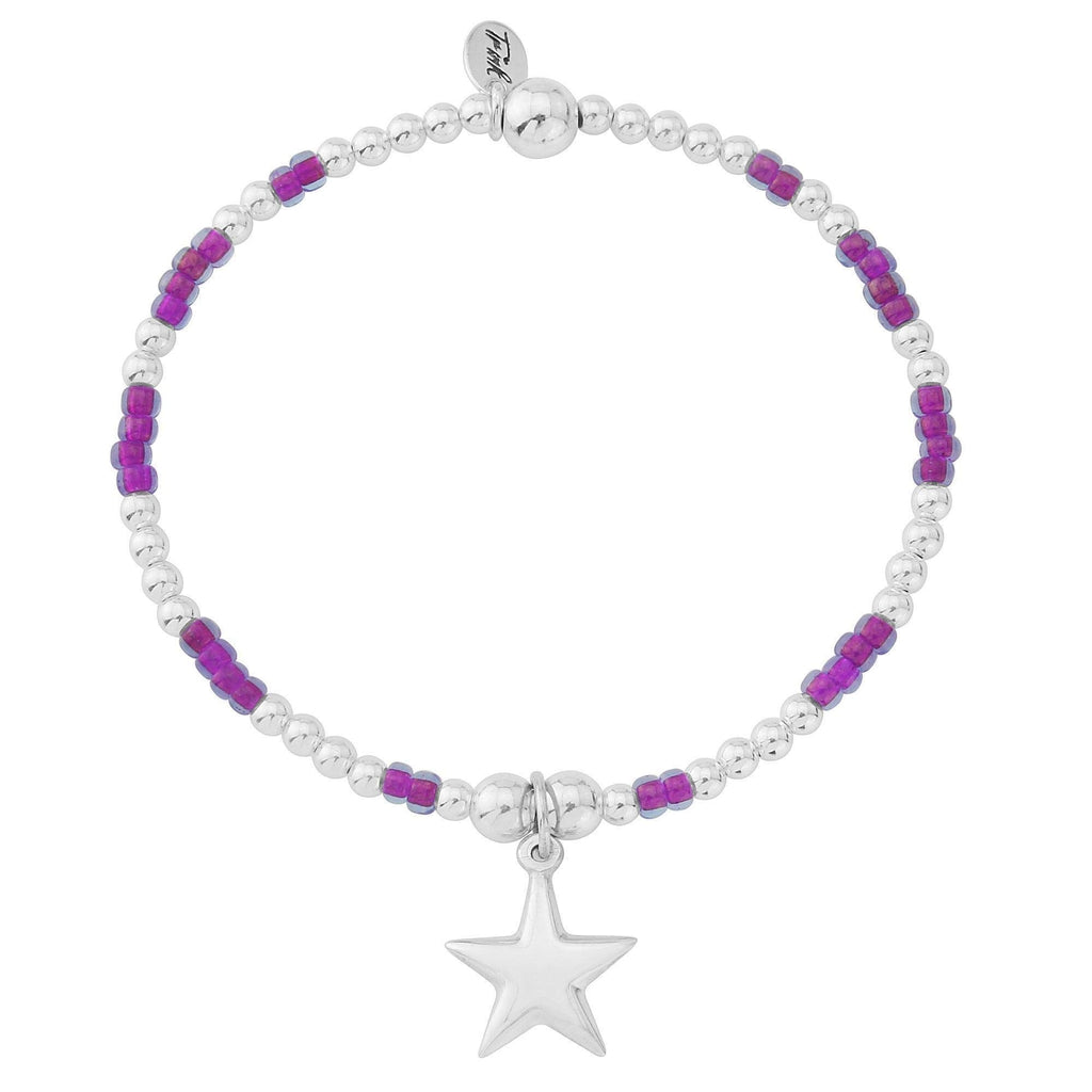 Trink Purple Star Bracelet - TR038-Ogham Jewellery