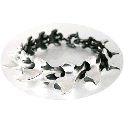 Vertebrae Mens Silver Bracelet-Ogham Jewellery
