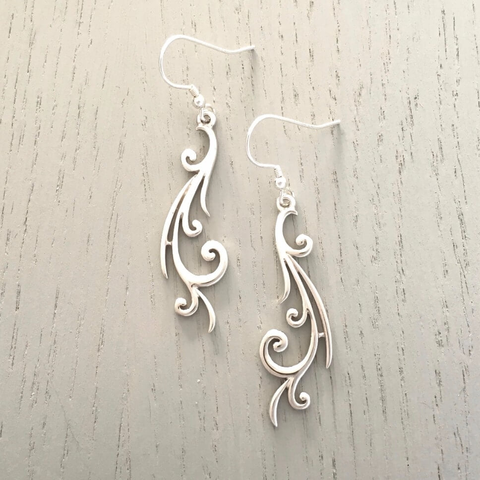 Wispy Skies Drop Earrings - 12E